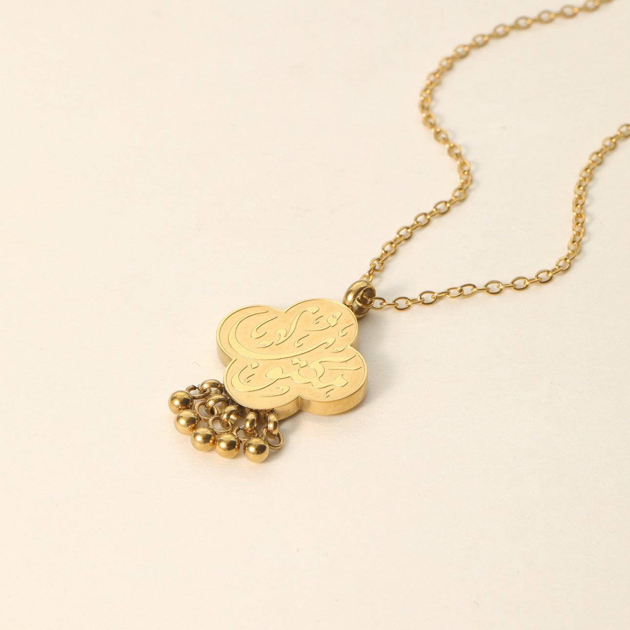 "Maktub" Dangling Dotted Necklace