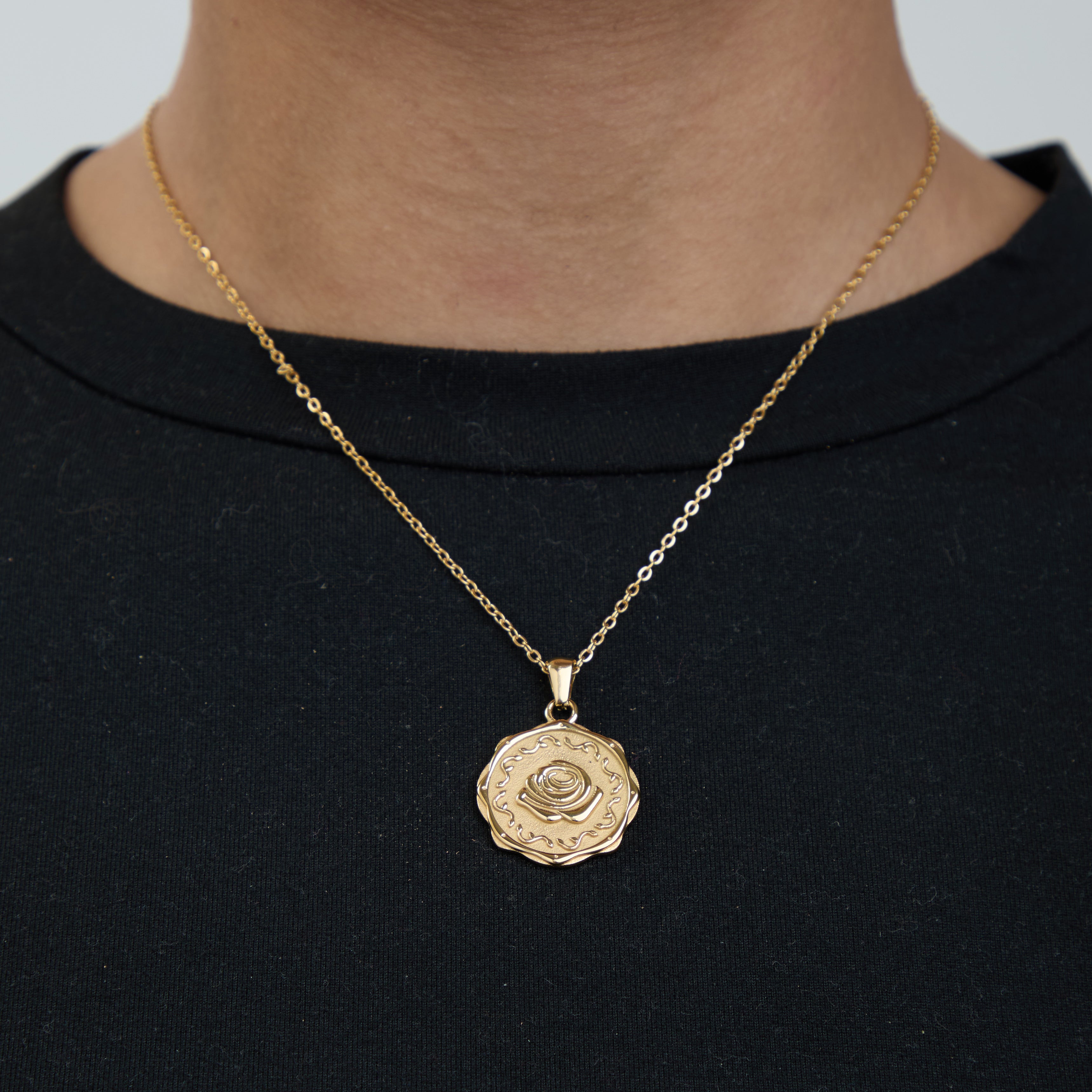Rose Medallion Necklace