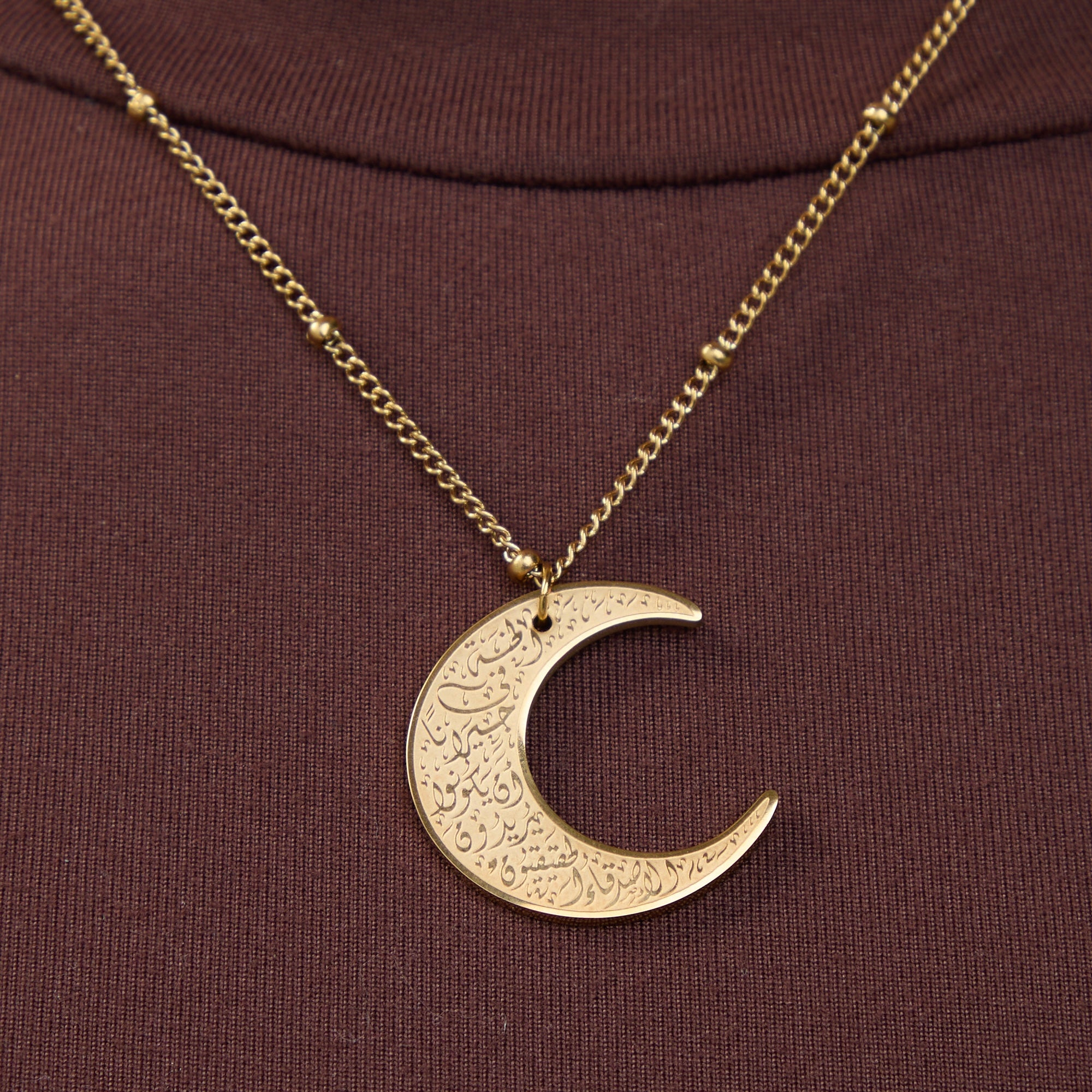 "What Makes You Different, Makes You Beautiful" | Crescent Necklace