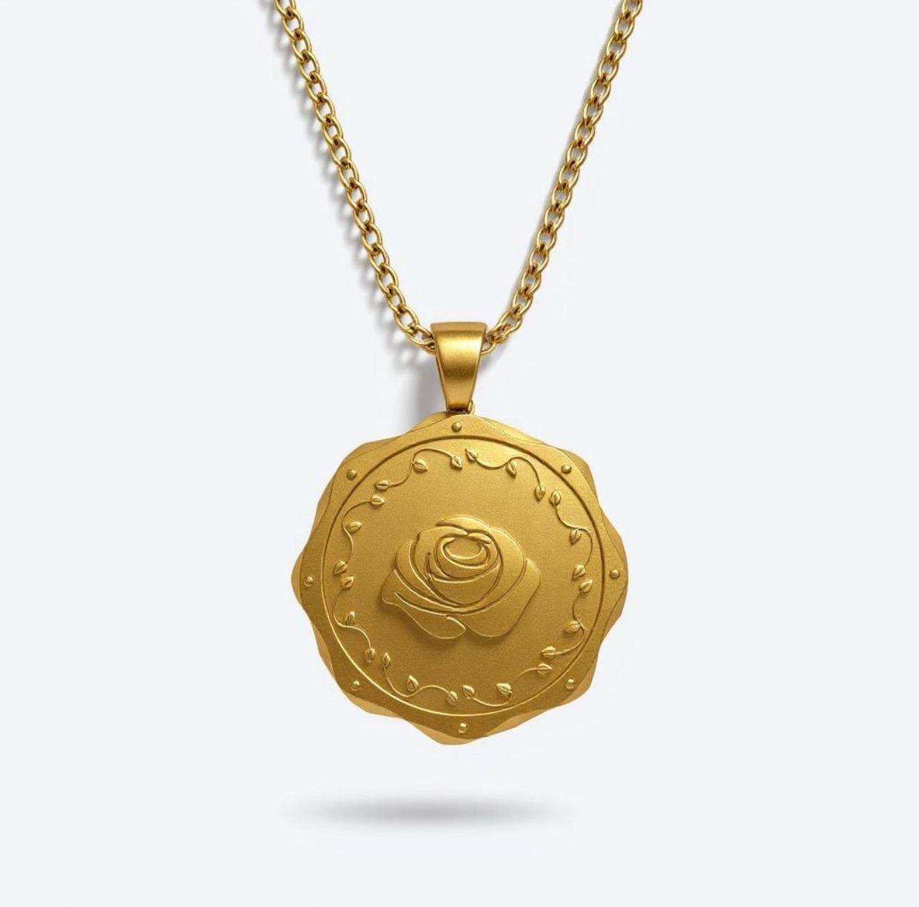 Rose Medallion Necklace