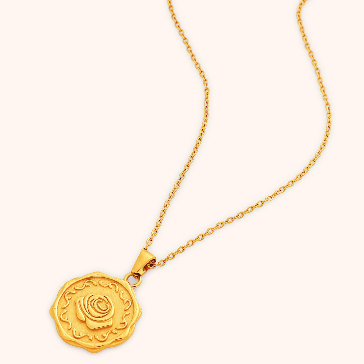 Rose Medallion Necklace