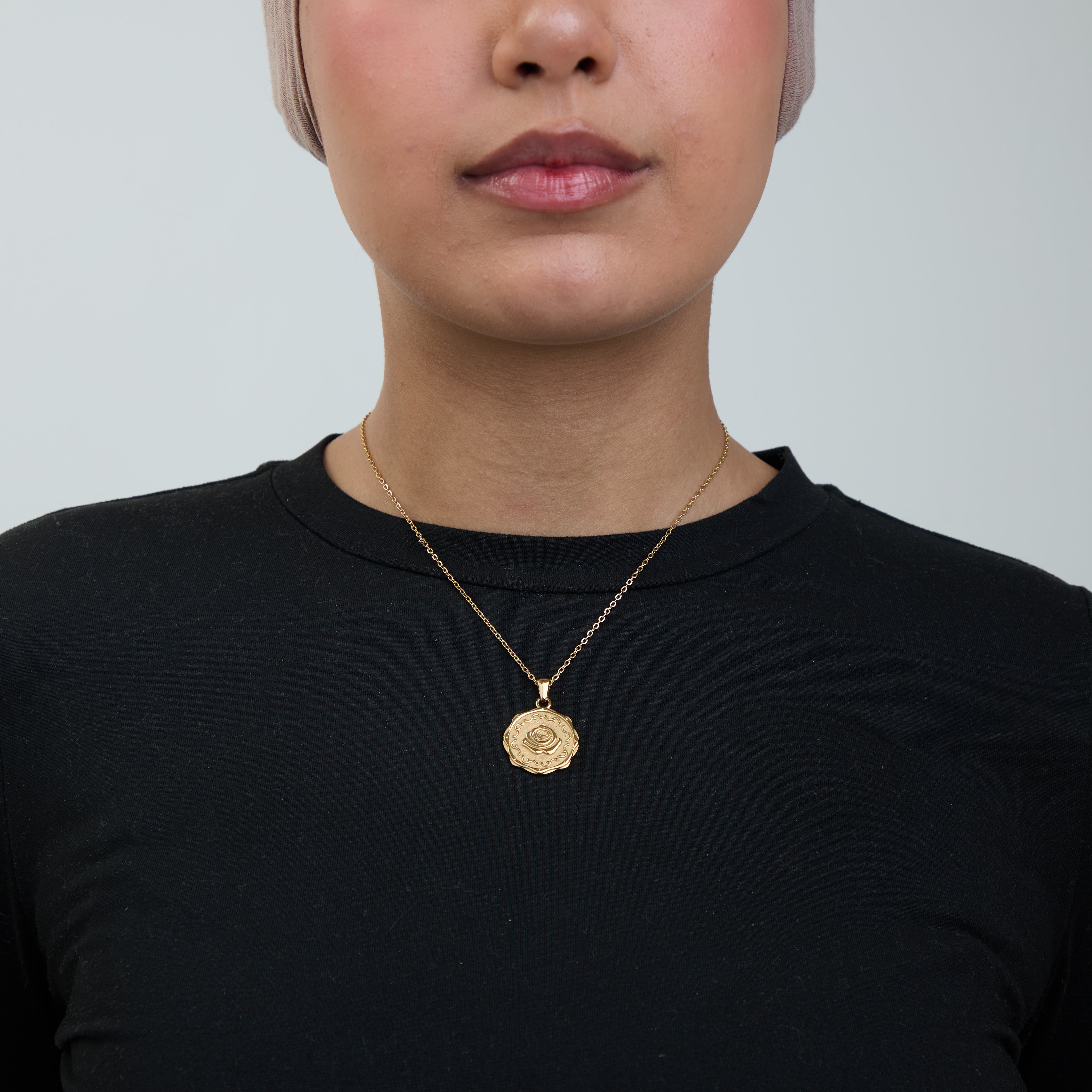 Rose Medallion Necklace