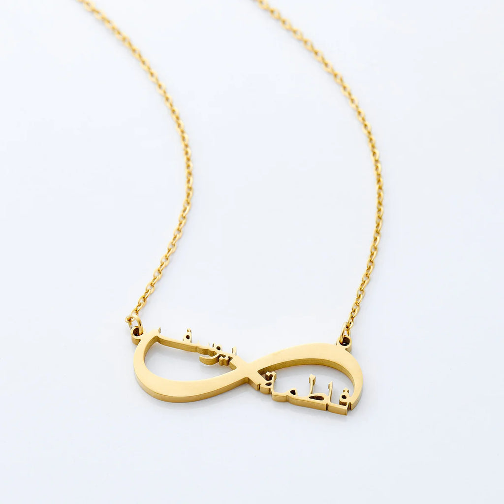 Two tone 2025 infinity necklace