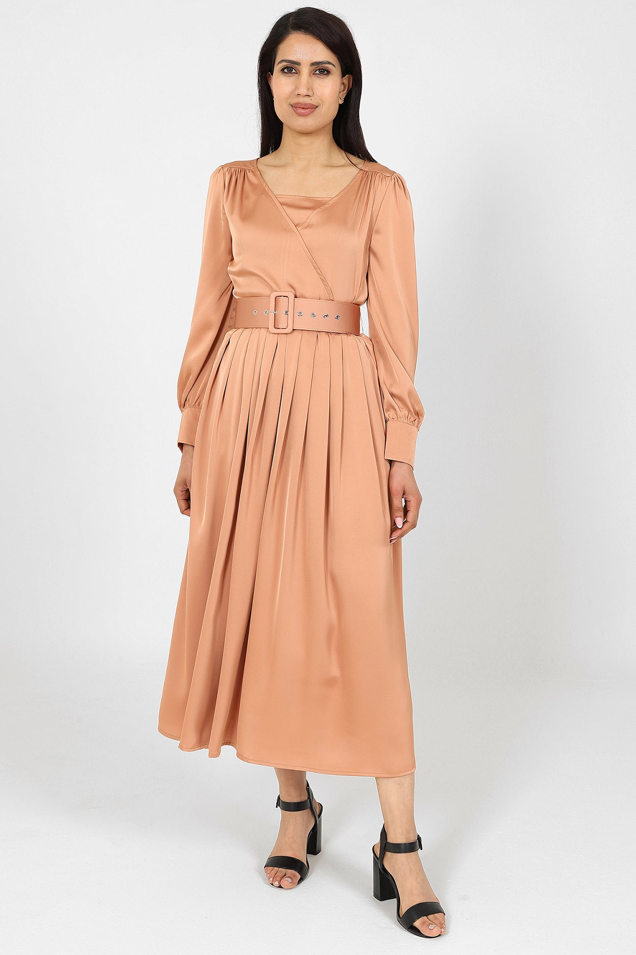 Halima Burnt Orange Dress