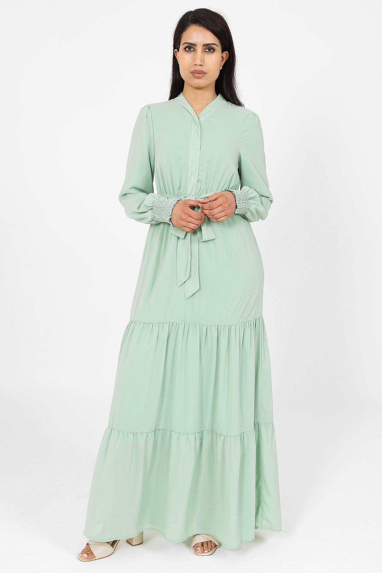 Iqra Light Green Dress