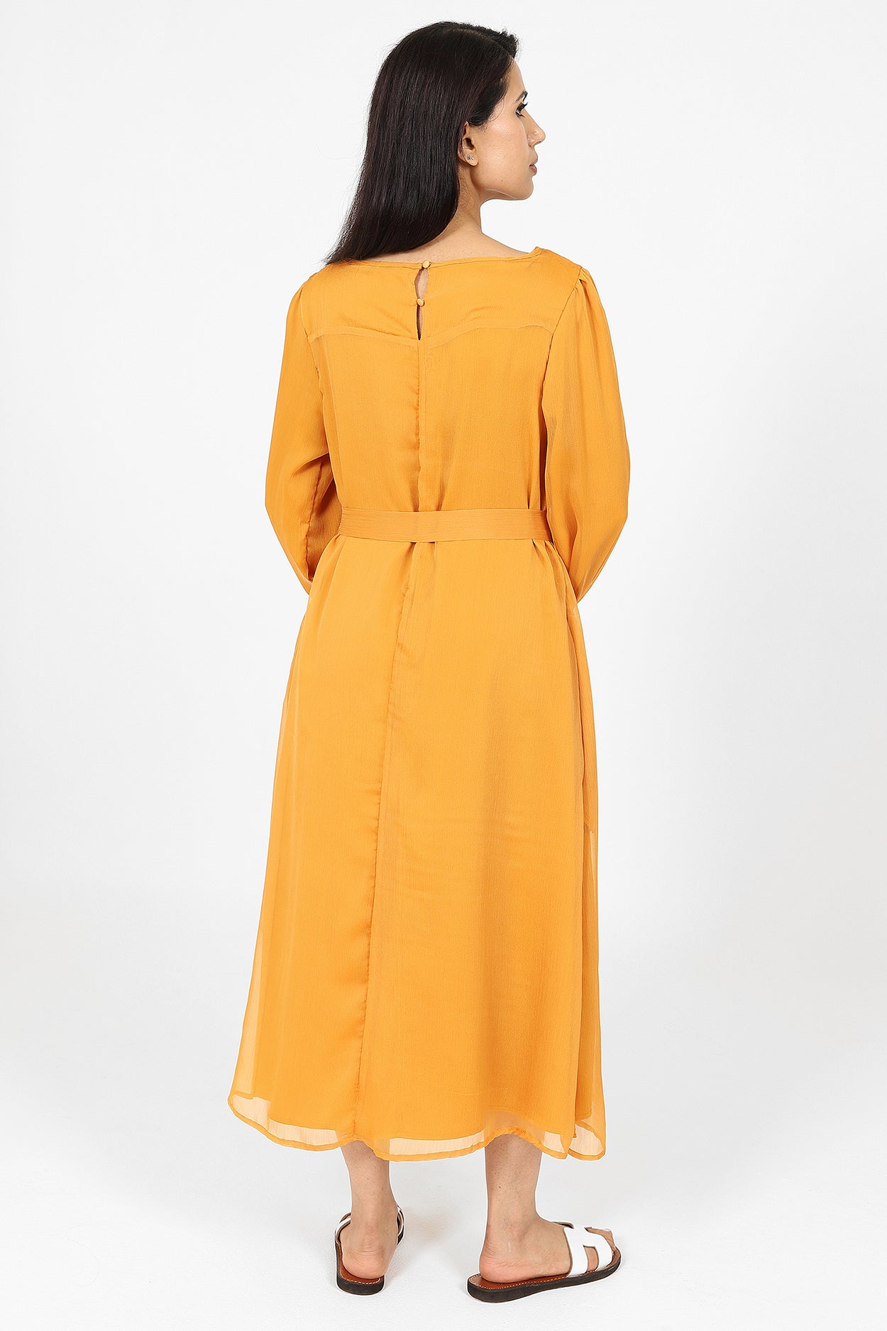 Humayra Mustard Dress