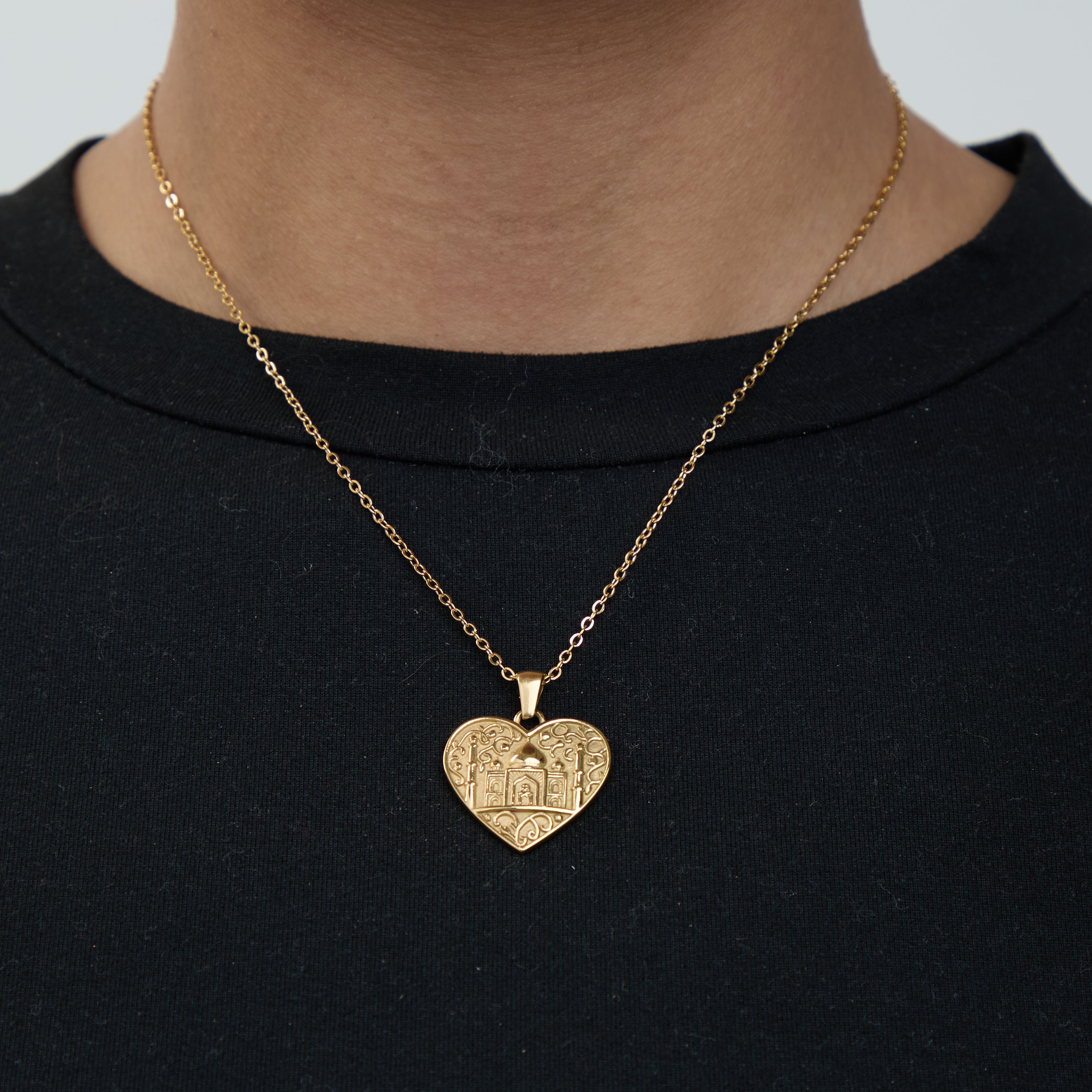 "Taj Mahal" Heart Necklace