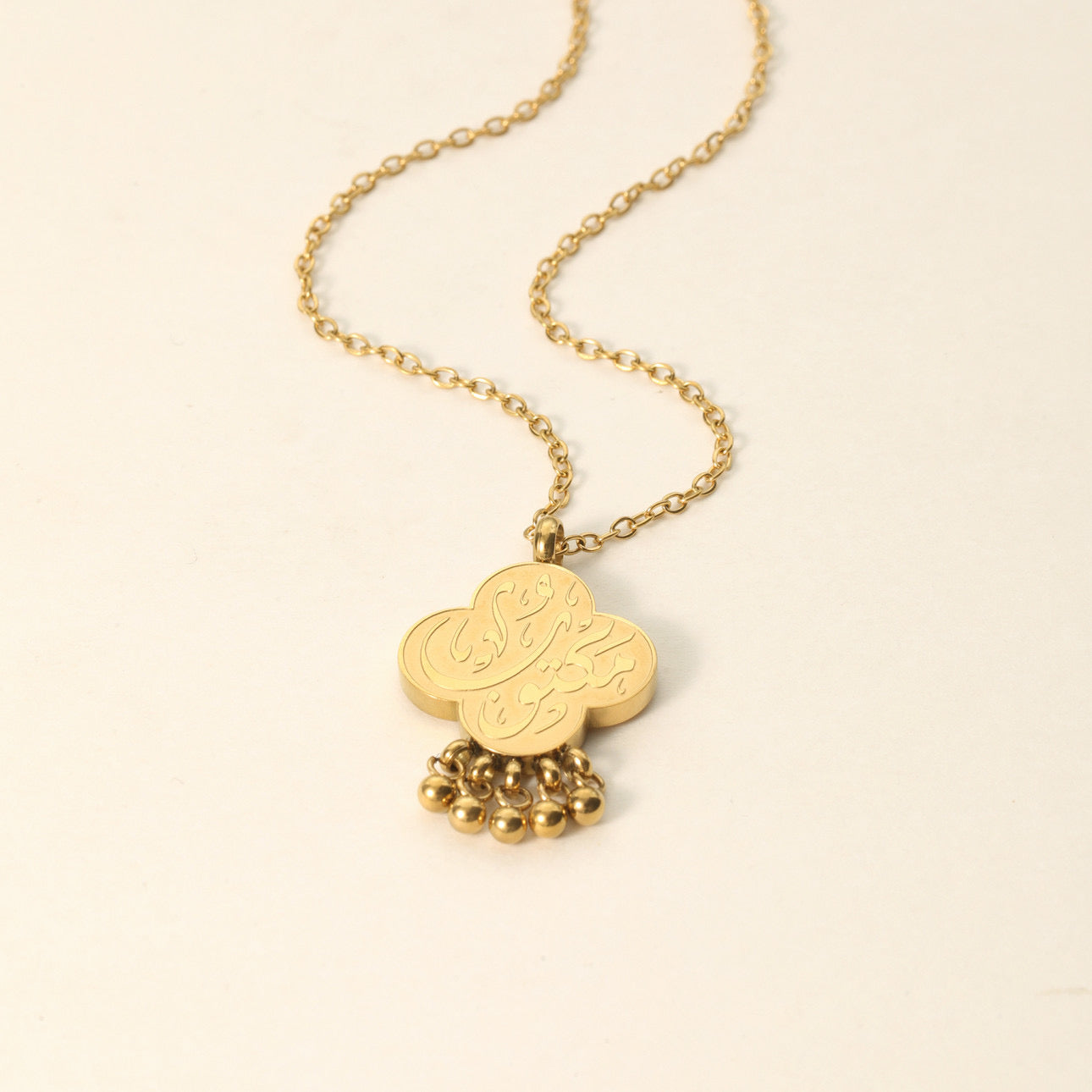 "Maktub" Dangling Dotted Necklace