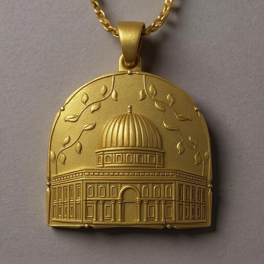 Palestine "Dome of the Rock" Necklace