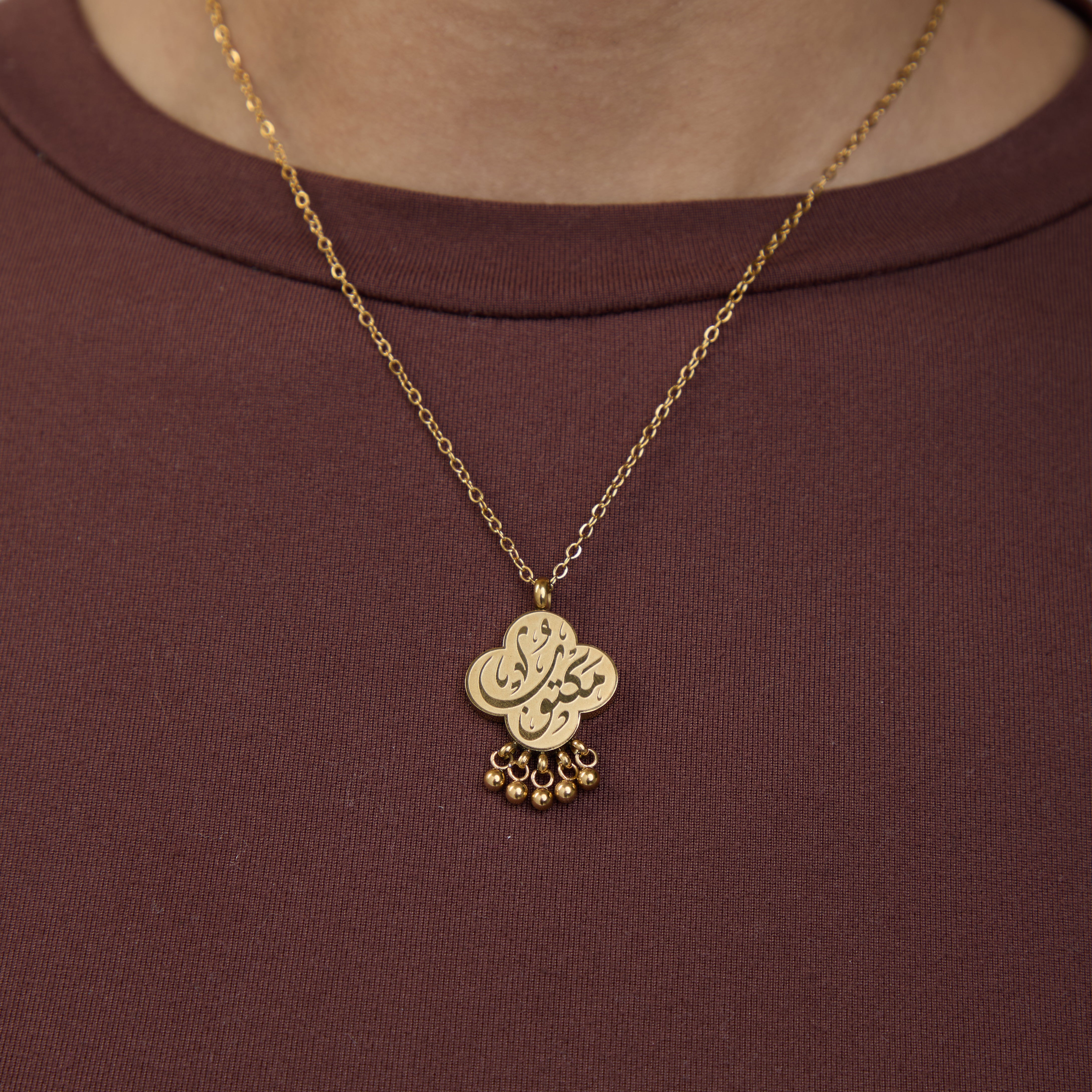 "Maktub" Dangling Dotted Necklace