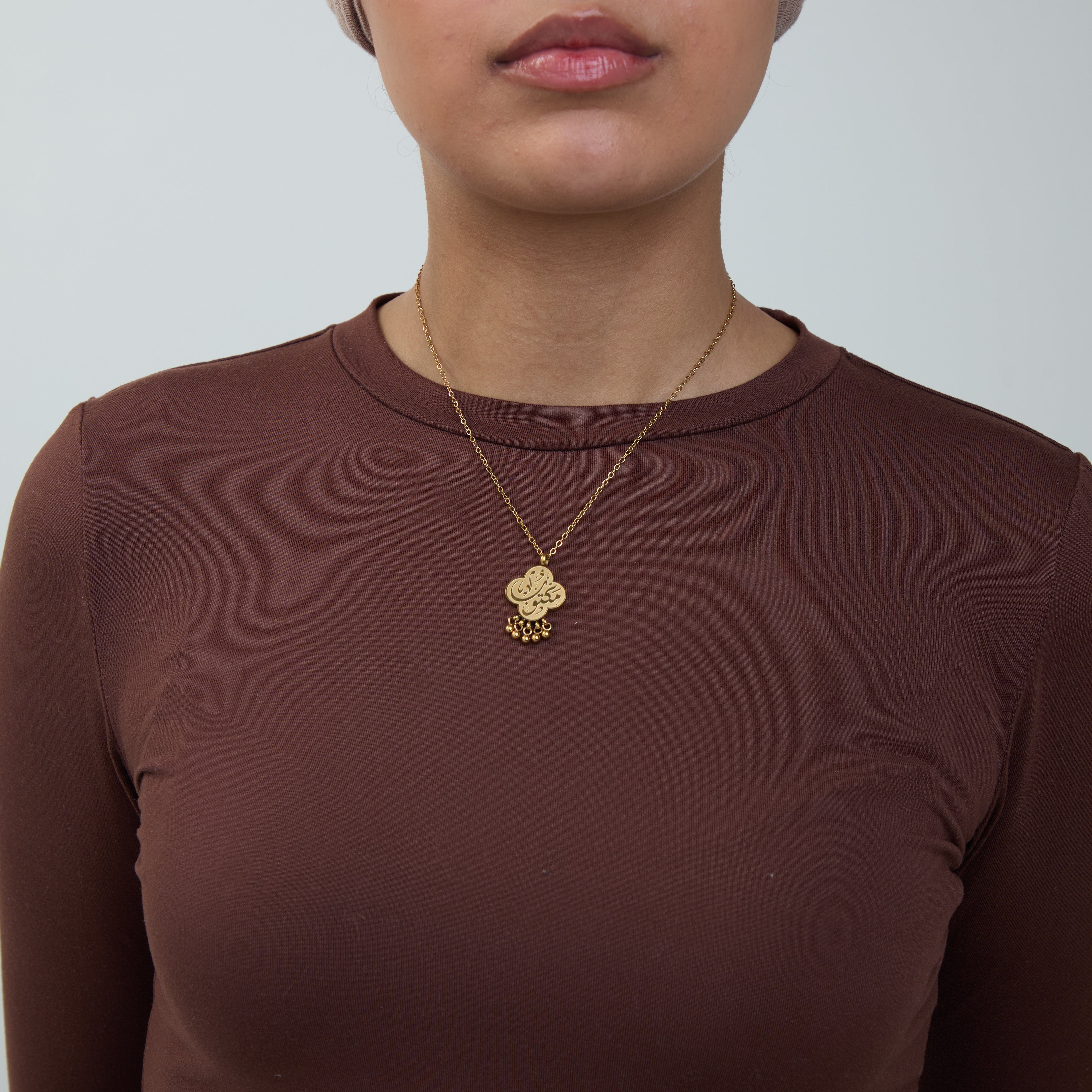"Maktub" Dangling Dotted Necklace