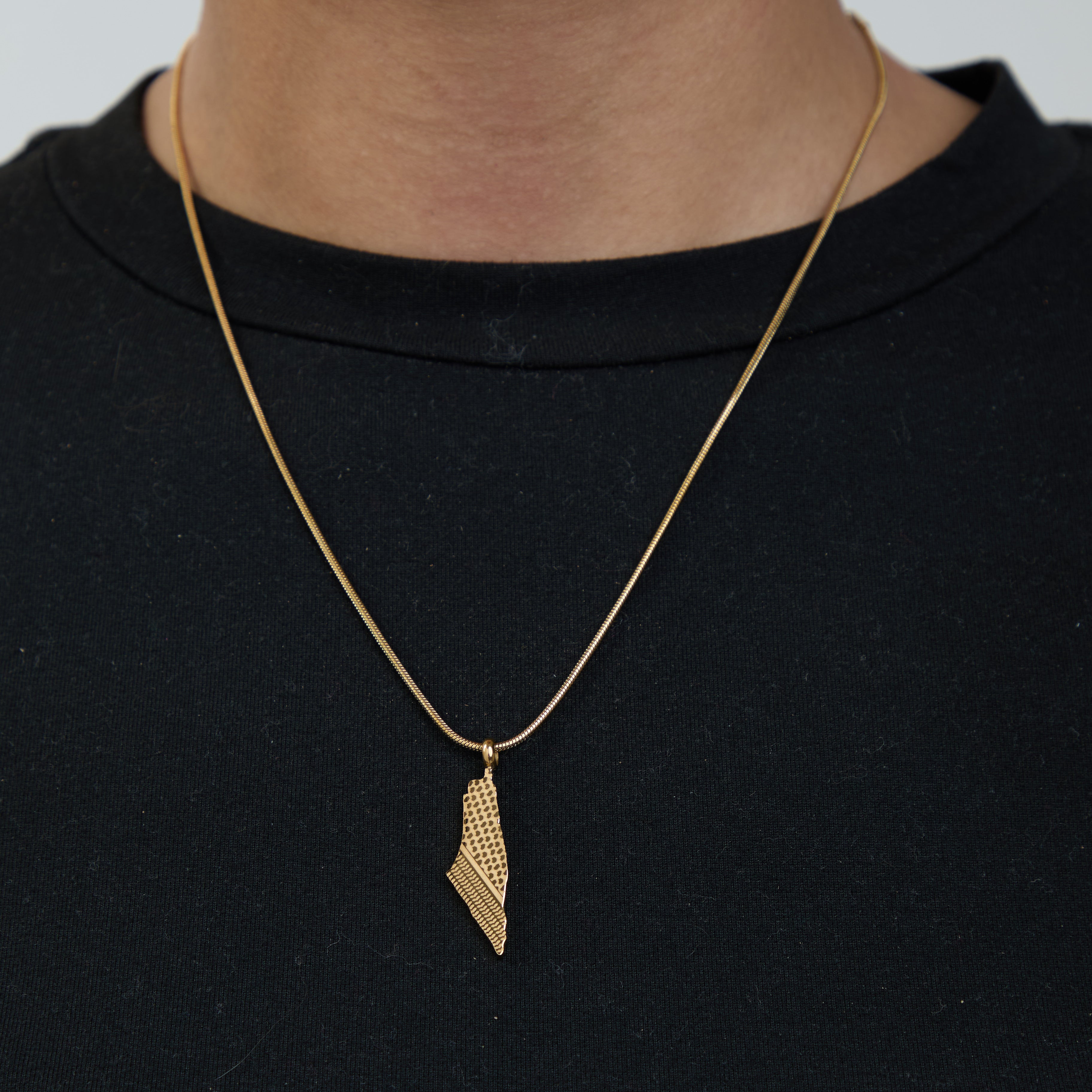 Palestine Keffiyeh Map Necklace