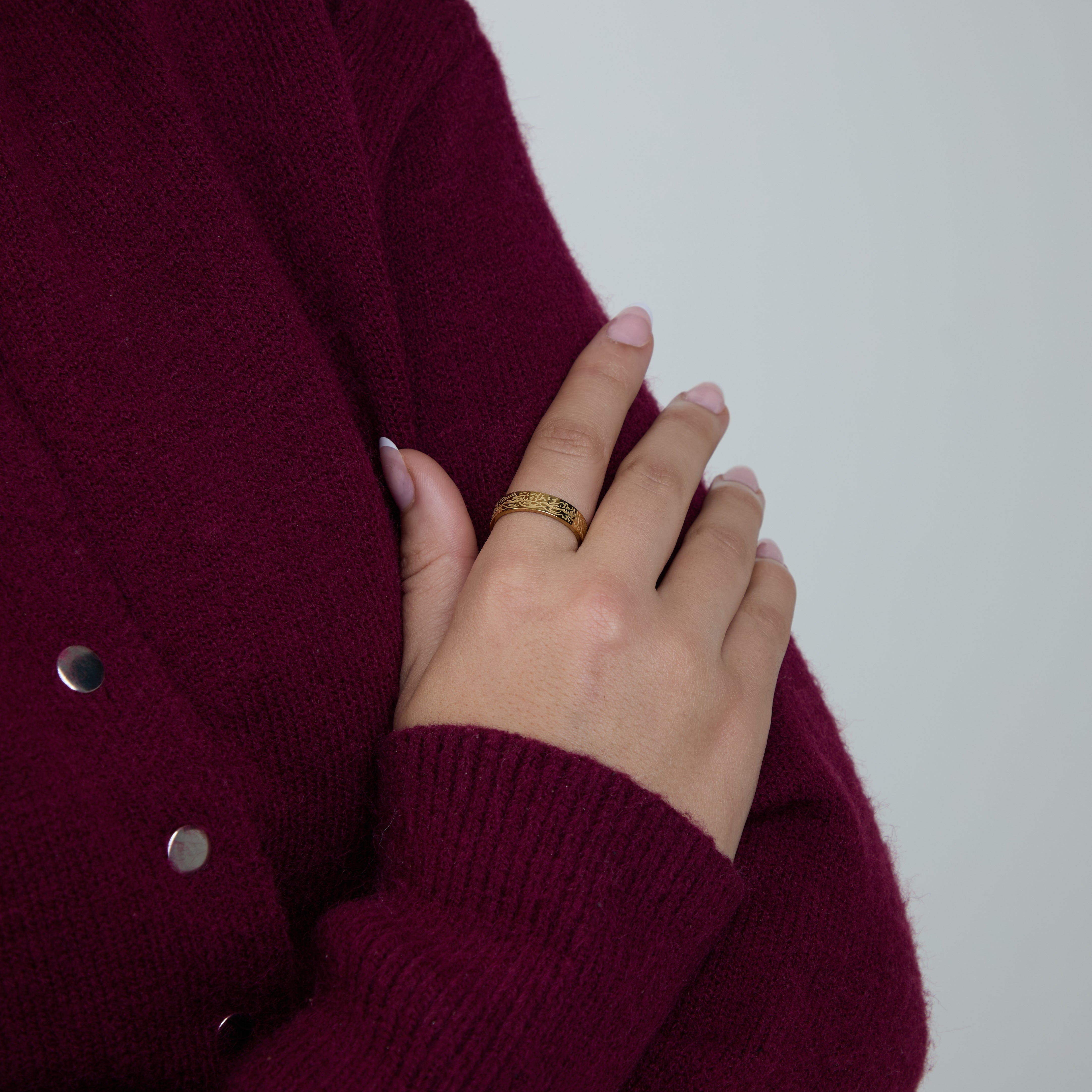 "With Hardship Comes Ease" Ring