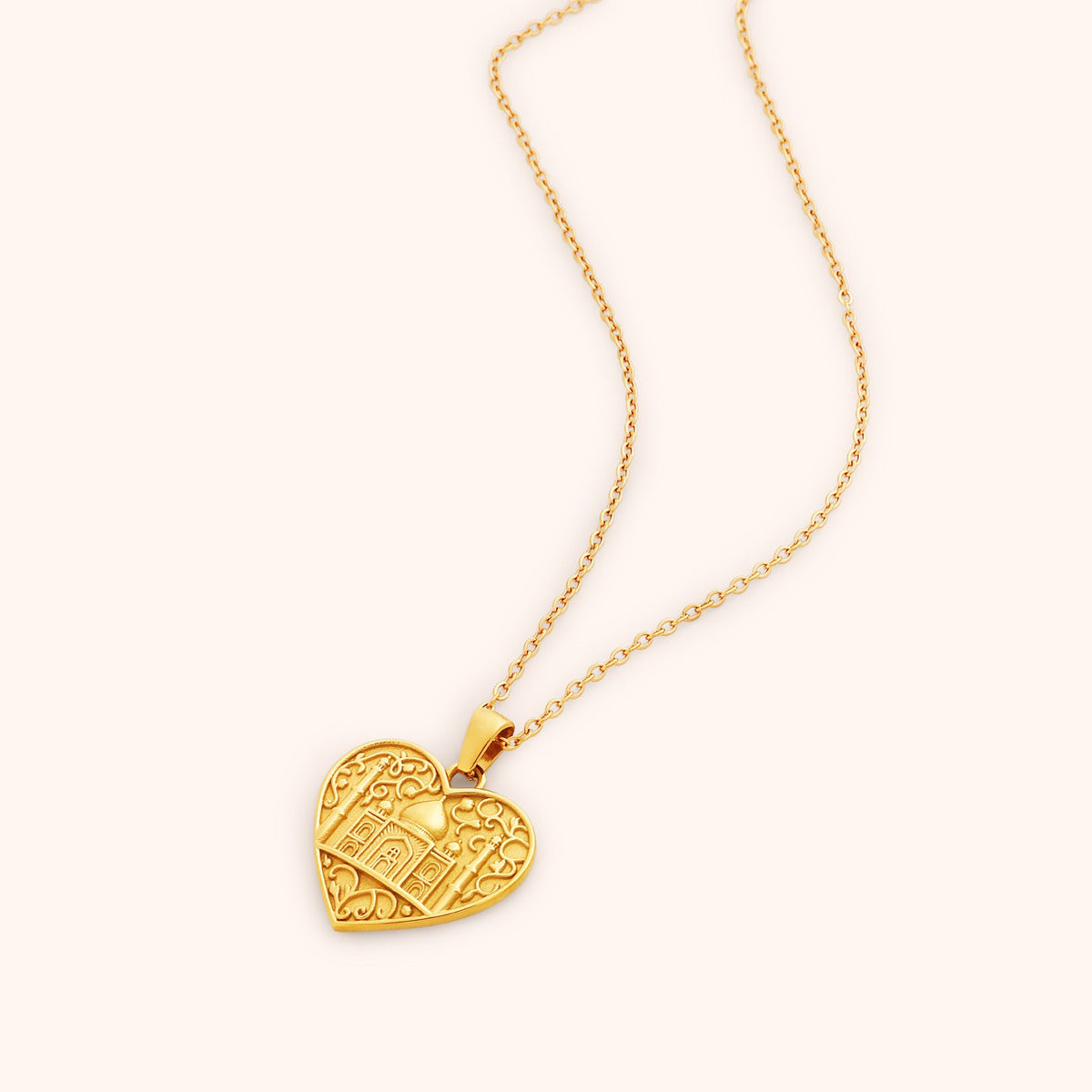 "Taj Mahal" Heart Necklace