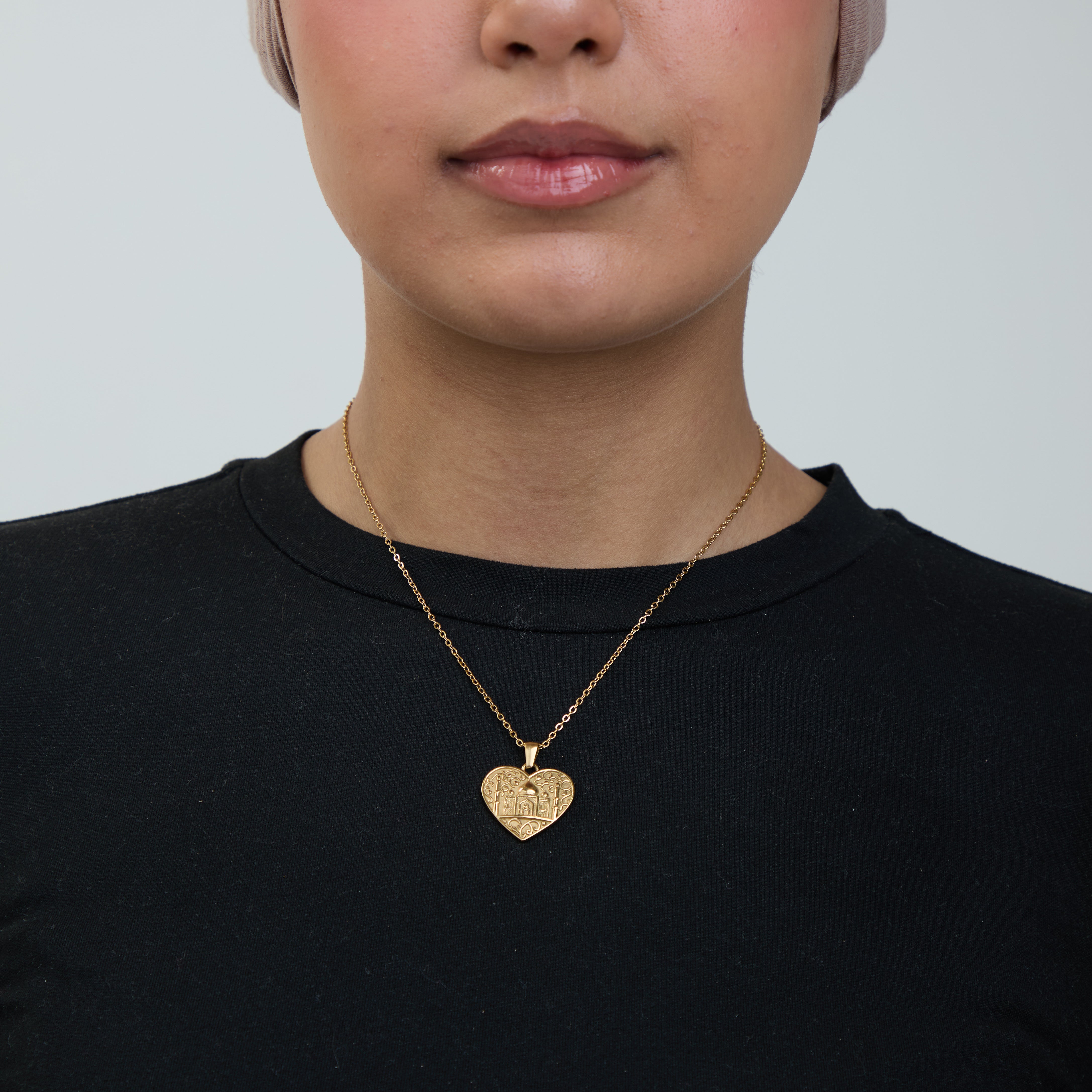 "Taj Mahal" Heart Necklace