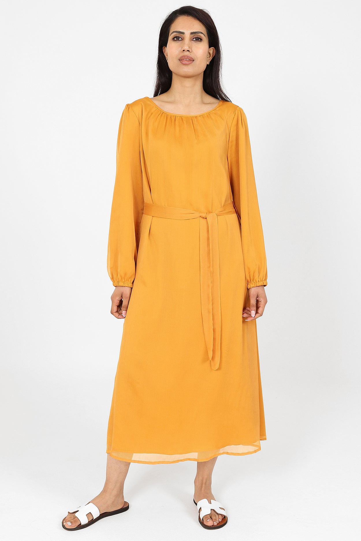 Humayra Mustard Dress