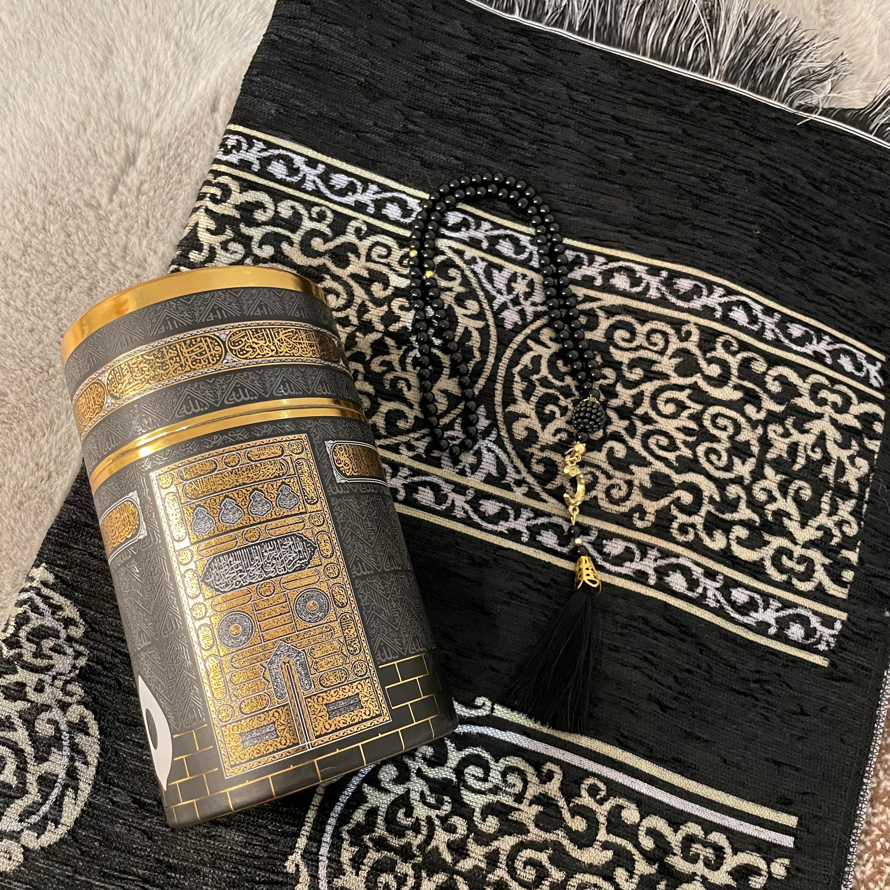 Kaaba 🕋 | Gift set | Prayer mat, Payer bead & Kaaba gift box