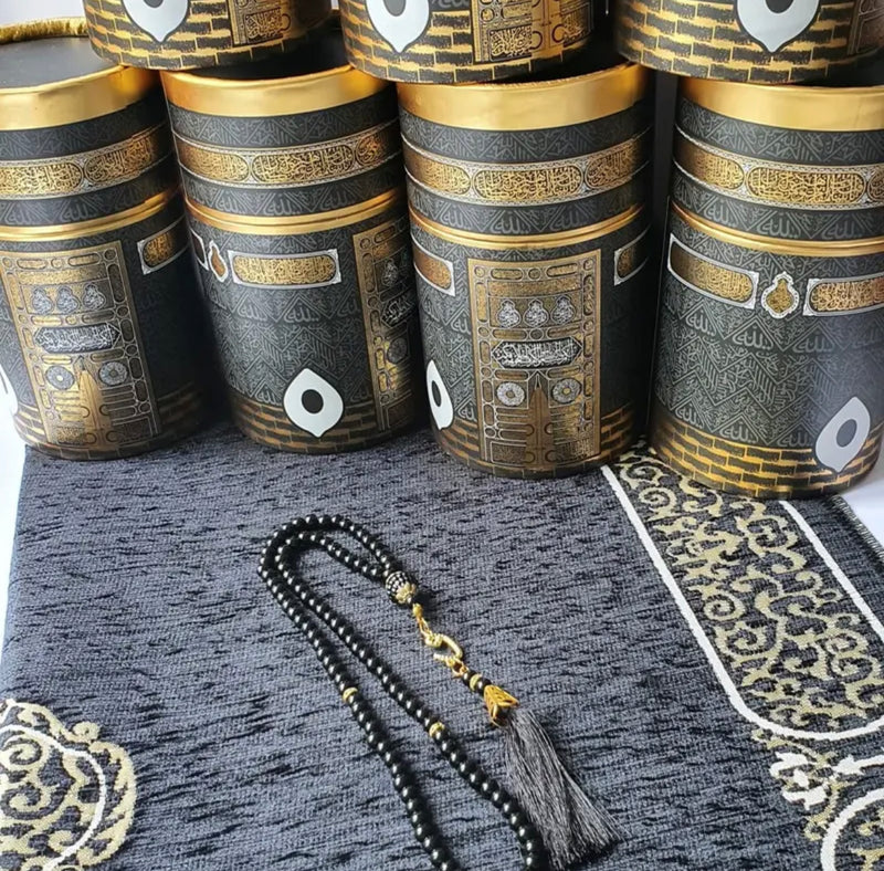 Kaaba 🕋 | Gift set | Prayer mat, Payer bead & Kaaba gift box