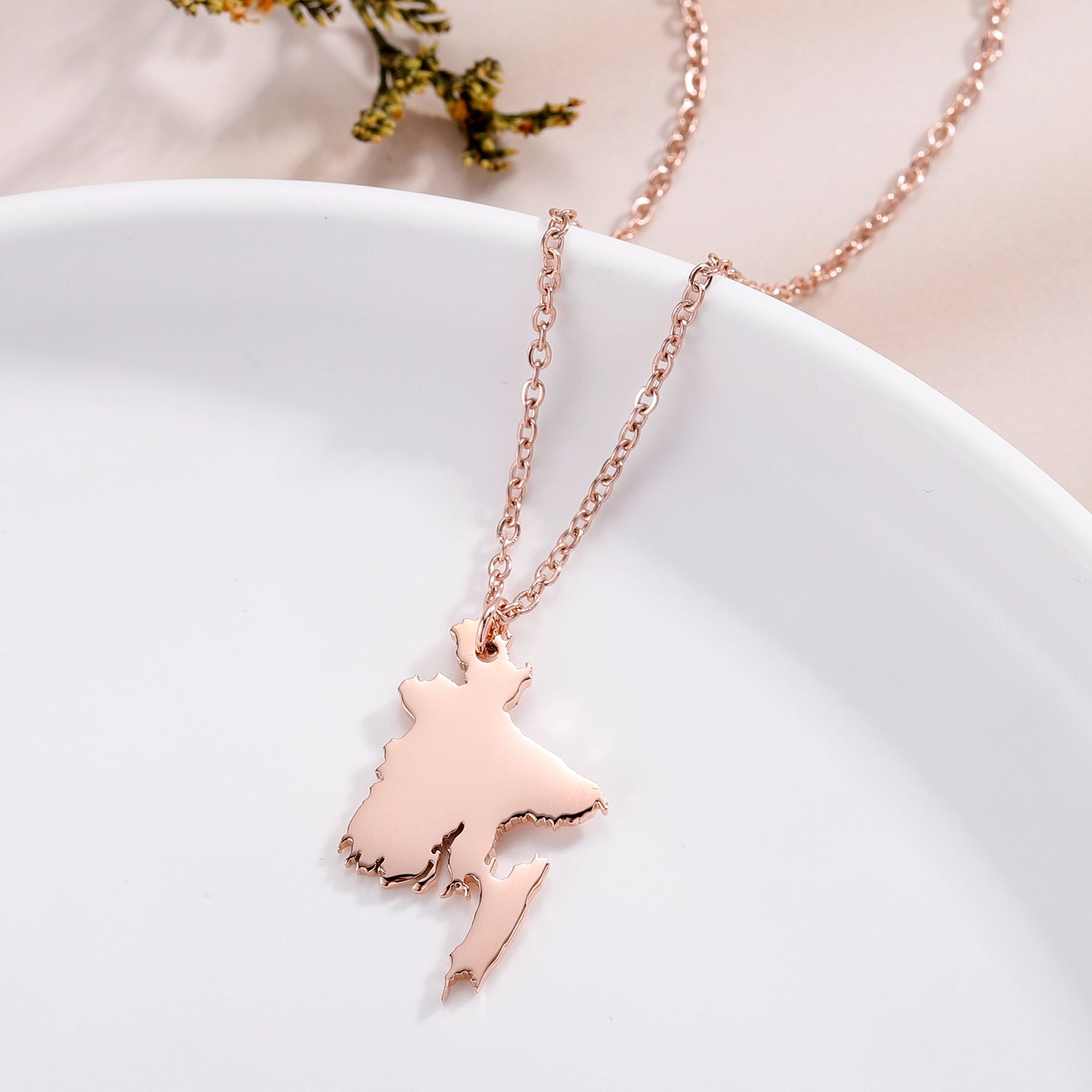 Bangladesh Map Necklace